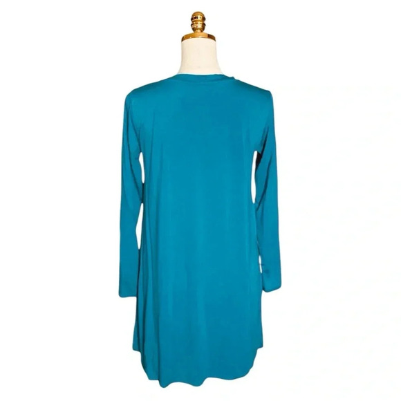 EILEEN FISHER | Stretch Jersey Knit Crew Neck Easy Fit, Long Length Size XS - Picture 8 of 12